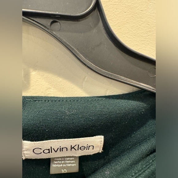 CALVIN KLEIN Green Sheath Dress fall favorite SZ 10 ✨✨ - Picture 3 of 3